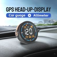 มาตรวัดความเร็วด้วย GPS เตือนความสูง HUD สำหรับรถยนต์ทุกรถวัดความเร็วรถ S01 H600G รถ