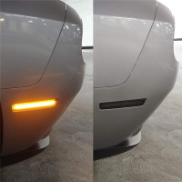 เลนส์รมควันสีเหลืองอำพันสีแดงด้านหน้าด้านหลัง LED ด้านข้าง Marker Light สำหรับ Dodge Challenger 2008-2014ไฟเลี้ยว LED