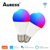 Tuya WiFi Smart Light Bulb 15W E27 RGB Dimmable Led Light Smart Lamp Smart Life APP Voice Control Work with Alexa Home