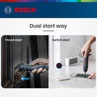 Bosch GO ชุดไขควงอัจฉริยะระดับมืออาชีพ2ไขควงไฟฟ้าไร้สายตั้งค่าแรงบิด5ชุดบิตสว่านปากกาแบบชาร์จ USB ได้