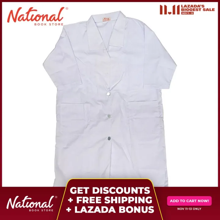 LABORATORY GOWN MEDIUM 3/4 | Lazada PH