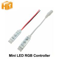 【♘COD Free Cas♘】 yulibu74040703 ตัวควบคุม Led Rgb Dc12v Mini 3คีย์ตัวควบคุม Led Rgb สำหรับแถบไฟ Led Rgb