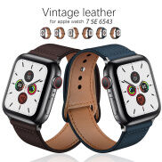 Dây Đeo Bằng Da Cho Apple Watch Dây Đeo Đồng Hồ Nam Nữ Chất Lượng Cao