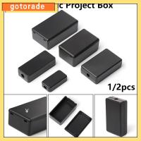 GOTORADE 1/2pcs ร้อน พลาสติก ABS DIY กล่องโครงการอิเล็กทรอนิกส์ โครงการฝาครอบกันน้ำ กล่องใส่ของ กล่องใส่เครื่องมือ