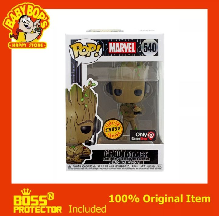 Funko Pop! Groot (GAMER) Chase Gamestop Exclusive Vinyl Figure