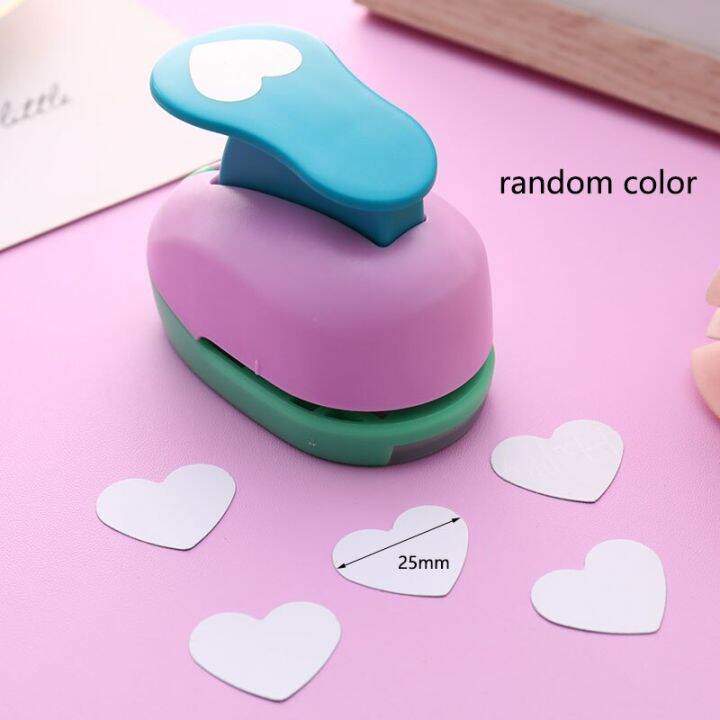 Plastic Heartshaped Hole Punch DIY Embossing Device Children's