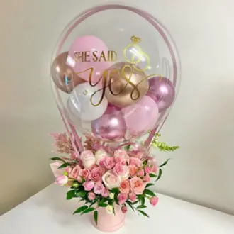 DIY Hot Air Balloon with Chocolate Bouquet / Bobo Balloon Bouquet / Balloon  Ideas 