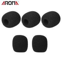 [okoogee]Mini Microphone Windscreens Mic Foam Covers for Lapel Lavalier Headset Microphone Black, Pack of 5pcs