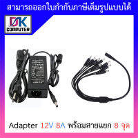 Adapter (Adaptor) ชุดจ่ายไฟสำเร็จรูปสำหรับกล้องวงจรปิด 8 ตัว BY DKCOMPUTER