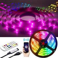 【LZ】 LED Strip Light RGB TV Screen Desktop Bedroom Decoration Flexible Lamp Tape Music Bluetooth Controler USB 5V Smart Light String