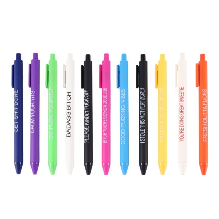 11 Pcs Funny Pens Novelty Daily Pen Set Gift for Coworkers Nurses Adults