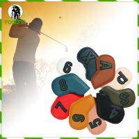 Fogong 10ชิ้นกอล์ฟเหล็ก Headcover ป้องกันกรณีหัวหน้าปกการฝึกอบรมกีฬา