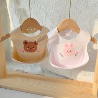 【CW】 Infant Baby Bib Cartoon Bibs for Toddler Boy Food grade Silicone Feeing Kawaii