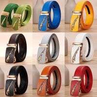 2023 New Popular Mens Leather Automatic Buckle High-end Luxury Youth Trend Belt Cowhide Pants Belt Korea Golf Belt 115-130 CM Belts