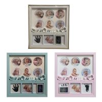 Baby Pictures Display Stand Record Handprint Footprint Souvenirs DIY Photo Frame 900C