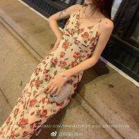 Ship it out on 24hoursReadyStock Long Dress Women y Floral Dresses Sleeved Wrap Maxi Dress