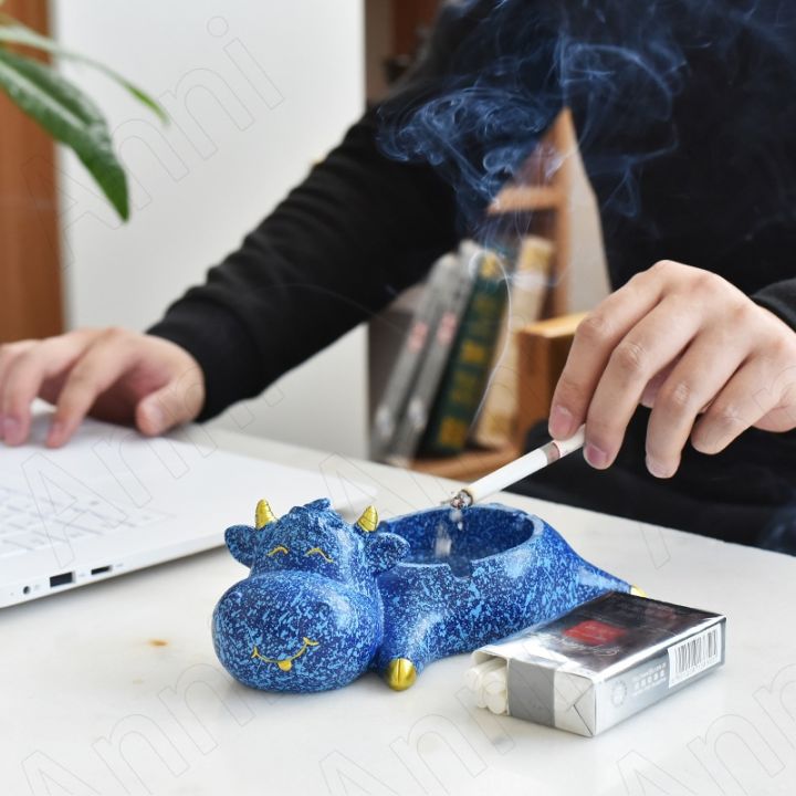 party-store-european-resin-ashtray-creativity-cute-cartoon-cow-office-desktop-ash-tray-funny-society-dog-home-decoration-modern-ornamentsth