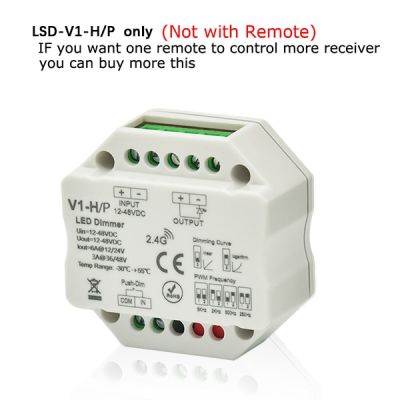 【Worth-Buy】 Sakelar Peredup Led 12V 24V Pwm 2.4G Rf รีโมทไร้สายสัมผัส Led รีโมทควบคุมแบบ Wifi 36V 48V สำหรับแถบเดี่ยวสีแอลอีดี