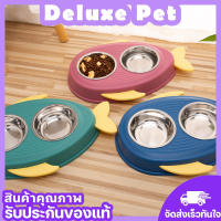 ⚡️Deluxe⚡️ชามอาหารสัตว์เลี้ยง ชามอาหารแบบ 2 in 1 ชามอาหารหมา ชามอาหารแมว สำหรับสัตว์เลี้ยง ชามสัตว์เลี้ยง ? พร้อมส่ง ?