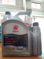 น้ำมันเครื่อง IDEMITSU เกรด  CJ-4/SN 15W-40 SEMI SYNTHETIC (ดีเซล)(ขนาด 6+1 ลิตร)