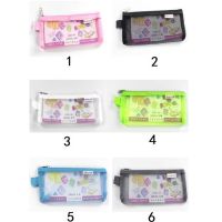 Simple Transparent Mesh Pencil Case Office Student Pencil Cases Nylon Kalem