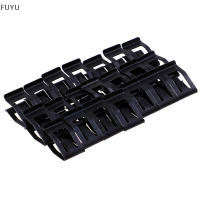 FUYU 20pcs คอนโซลหน้ารถ Dash Dashboard โลหะ Retainer สีดำ rivet คลิปยึด