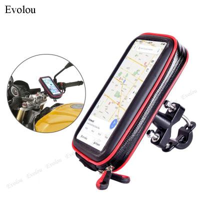 Waterproof Bag Motorcycle Phone Holder Cover for iphone 13 12 Samsung Xiaomi Mobile Bicycle Handlebar Mount Support Moto Holder