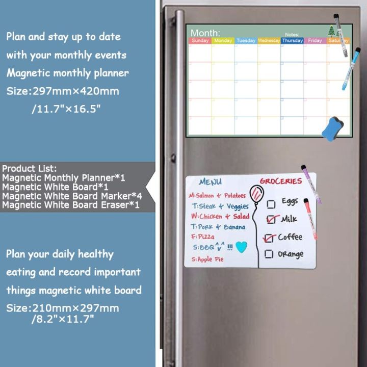 dry-erase-whiteboard-monthly-weekly-planner-calendar-practice-drawing-teaching-white-board-magnetic-erasable-marker-door-sticker