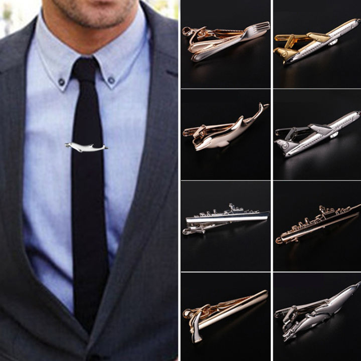 Xiaosongshu 1 Pcs Unique Metal Necktie Pin Tie Clasps Tie Clip Suit