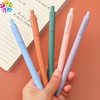 TSEVD เครื่องมือเขียน เรียบง่าย Creative ปากกาตลก กดปากกา เครื่องเขียนนักเรียน ปากกาเจลกด ของขวัญสำนักงาน ปากกาเซ็นชื่อ ปากกาหมึกดำ ปากกาเจลแบบใช้มือ ปากกามาการอง