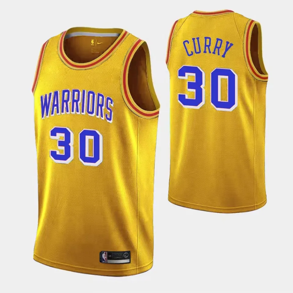 Stephen Curry Golden State Warriors 2019-2020 Yellow Authentic