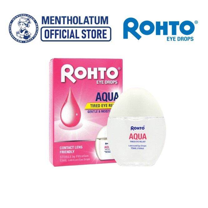 ROHTO EYE DROPS Eye Drops Aqua (Sterile + Contact Lens Friendly + For