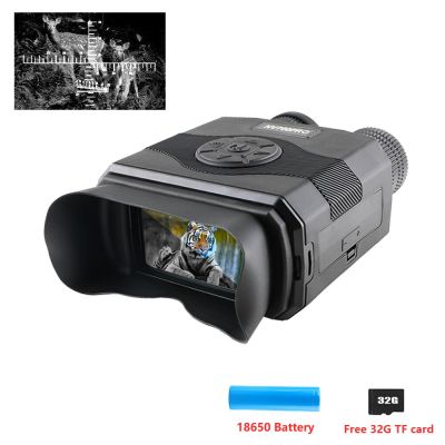 กล้องสองตาอินฟราเรด Nv700pro กล้องส่องทางไกลมองเห็นกลางคืน NV700 Zoomable IR LED NV กล้องส่องทางไกล3.5 "จอแสดงผล LCD พร้อมไมโคร SD 32GB ฟรี