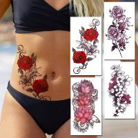 hot！【DT】✢℗  Watercolor Temporary Kids Fake Tattoos Sticker Tatoo Waist