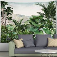 【cw】Tropical Rainforest Tapestry Wall Hanging Family Bedroom Decoration Polyester Fabric Bohemian Plant Art Printing Forest Tapestry ！