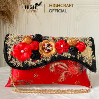 Highcraft - กระเป๋าคลัทช์ กี่เพ้า พรีเมี่ยม สําหรับผู้หญิง งานเลี้ยง ใหม่ล่าสุด นําเข้า