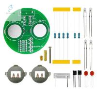 SUNANNE โมดูลไจโรของตกแต่งงานปาร์ตี้ Led สำหรับฝึกบอร์ด PCB งานเชื่อมอิเล็กทรอนิกส์แบบทำมือลูกข่างชิ้นส่วนอิเล็กทรอนิกส์ไจโรแบบทำมือชุดเชื่อมลูกข่างอิเล็กทรอนิกส์ชุดชุดอิเล็กทรอนิกส์ดีไอวาย