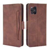 Find X3 Pro X6 X 5 Lite 5G Premium Case Leather Removable Card Holder for OPPO Find X5 Case FindX3 3X X2 Neo Wallet Cover Funda