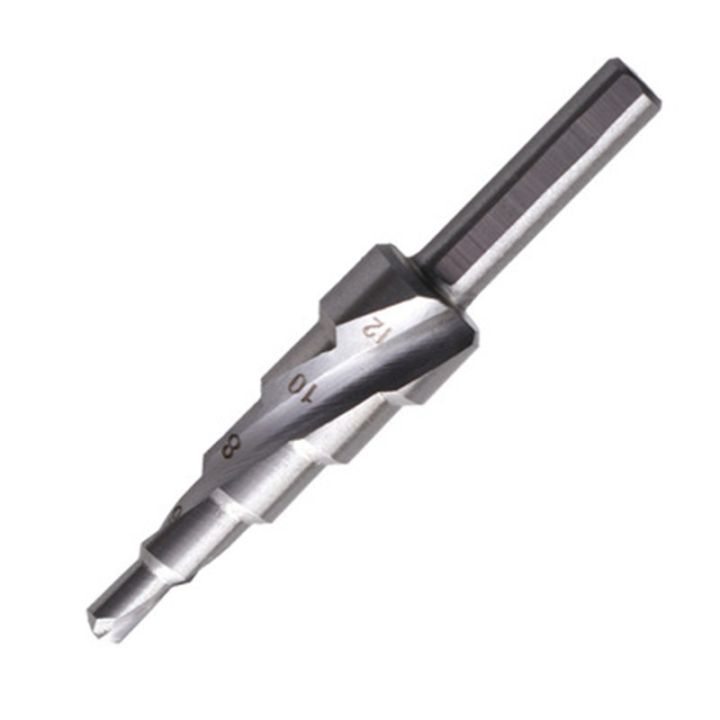 3-12mm-4-12mm-4-20mm-hss-straight-flute-step-drill-bit-silver-wood-metal-hole-cutter-coring-tool-set