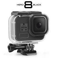 GoPro Hero อุปกรณ์ดำน้ำ8ซองกันน้ำ60ม.,อุปกรณ์ดำน้ำเลนส์กรองแสงม่วงแดงชมพูม่วงอุปกรณ์ป้องกันฝาครอบใต้น้ำอุปกรณ์เสริมกล้องฟิลเตอร์ LLJ3883