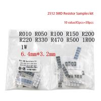 【LZ】 50PCS  1   2512 SMD Resistor Samples kit 10 valueX5pcs 50pcs 1R00 R500 R470 R330 R220 R200 R150 R100 R050 R010