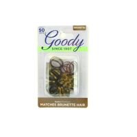 Goody ยางรัดผมลาเท็กสีน้ำตาล 06957 Womens Ouchless Latex Elastics (50 ชิ้น)