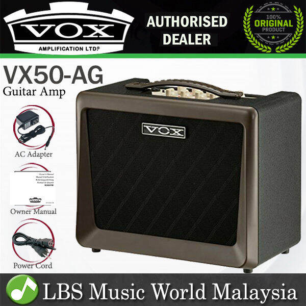 Vox VX50AG 50 Watt 2 Channel Hybrid Acoustic Guitar Amp Amplifier with