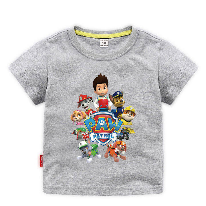 paw-patrol-เสื้อกล้ามลายการ์ตูนสำหรับเด็กผู้ชาย-เสื้อยืดแขนสั้นเสื้อแขนสั้นสำหรับเด็กหญิงฤดูร้อนเสื้อผ้าฝ้าย0000