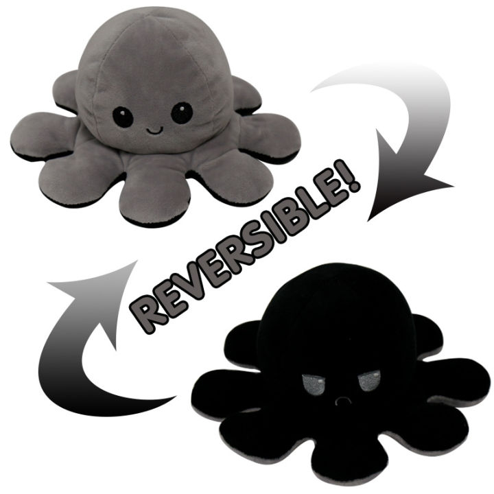Flip Octopus Doll Flip Doll Octopus Plush Toy Angry Face Octopus Tik ...