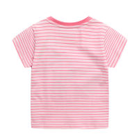 【cw】2-7 Year-Old Childrens Clothing 2022 Summer European and American Childrens Short Sleeve T T-shirt Baby Girl Clothes Top Dropshipping 【hot】