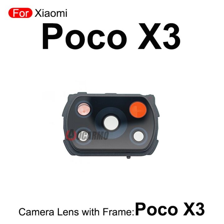 ฝาครอบเมนบอร์ดสติกเกอร์กระจายความร้อนและกล้องที่มีส่วนกรอบสำรองสำหรับ-x3-poco-x3-pro