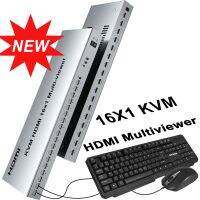 1080P USB KVM 16X1 HDMI แบบ Multi-Viewer รองรับคีย์บอร์ดเมาส์สวิตช์ไร้รอยต่อ16 Way Multviewer ตัวแบ่งหน้าจอบน1จอทีวี