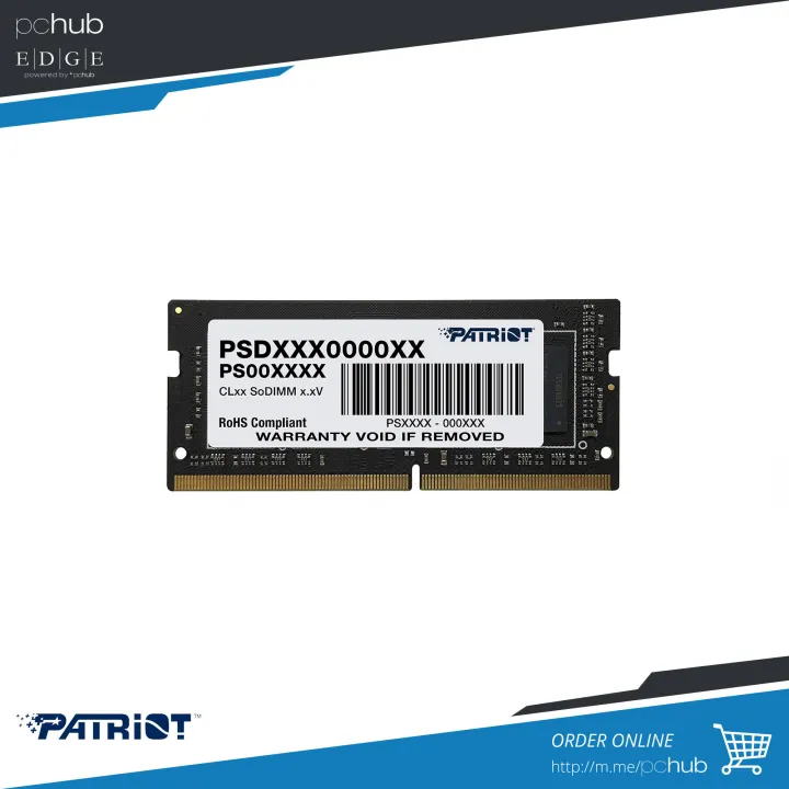16gb sodimm ddr4 3200 Patriot CL22 1.2V, pn: PSD416G320081S | Lazada PH
