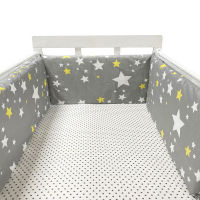 200cm*30cm Nordic Stars Design Baby Bed Thicken Bumpers One-piece Crib Around Cushion Cot Protector Pillows Newborns Room Decor